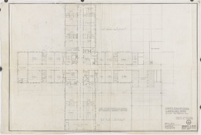 Augusta State Hospital Complex. Third floor layout